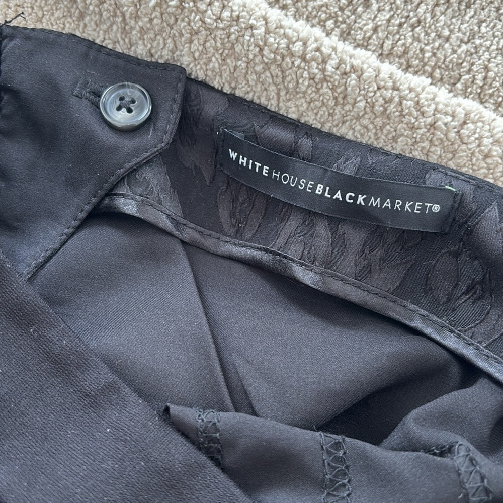 WHBM The Skinny Ankle Stretch Pants High Rise Black Leopard Print - Picture 5 of 6